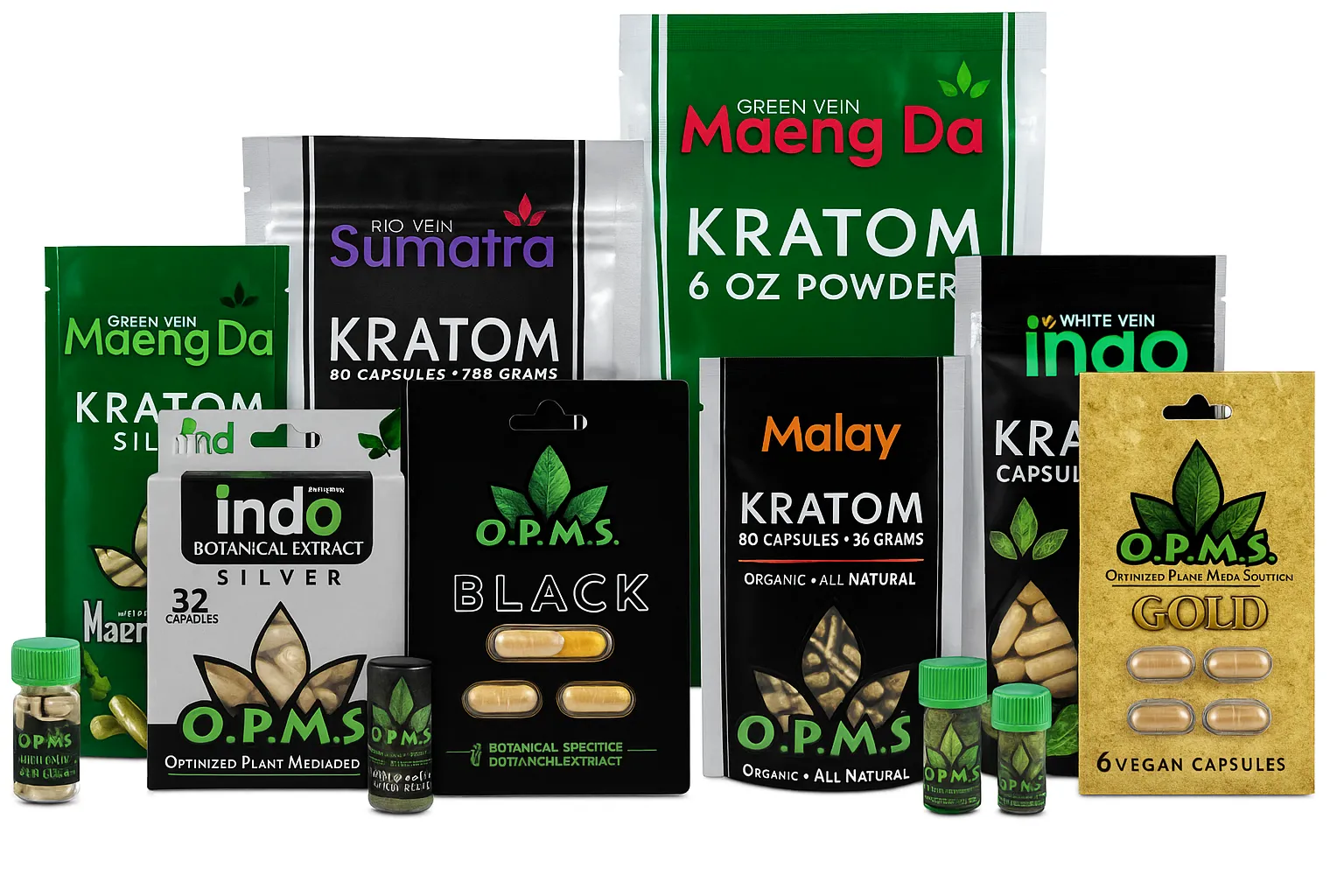Black Gold OPMS Kratom Capsules